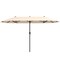Double-Sided Patio Umbrella, Crank Handle and Sun-Protection Fabric